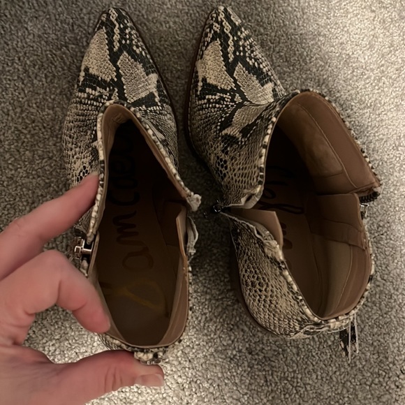 Sam Edelman Snake Skin Booties (6) - Picture 6 of 8